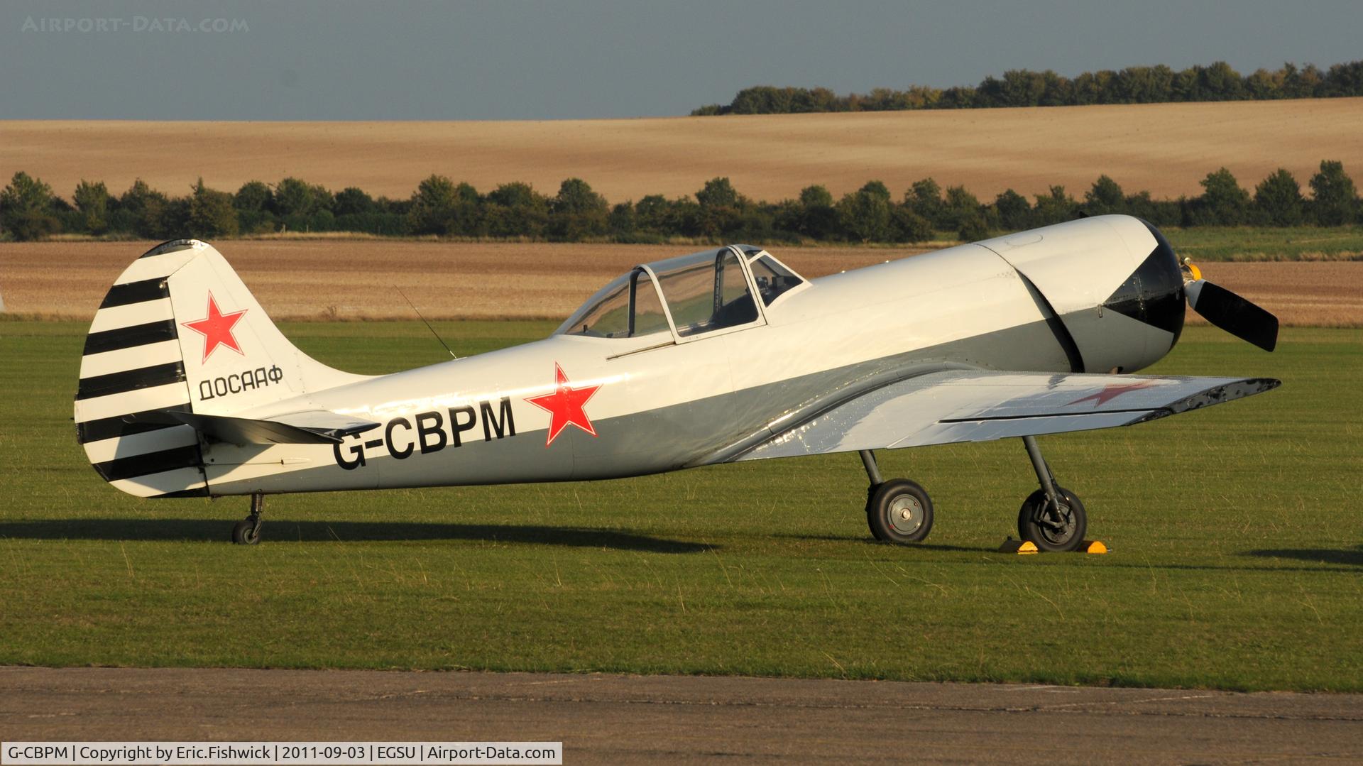 G-CBPM, 1981 Yakovlev Yak-50 C/N 812101, 2. G-CBPM - a member of the Aerostars at The Duxford Air Show, September 2011