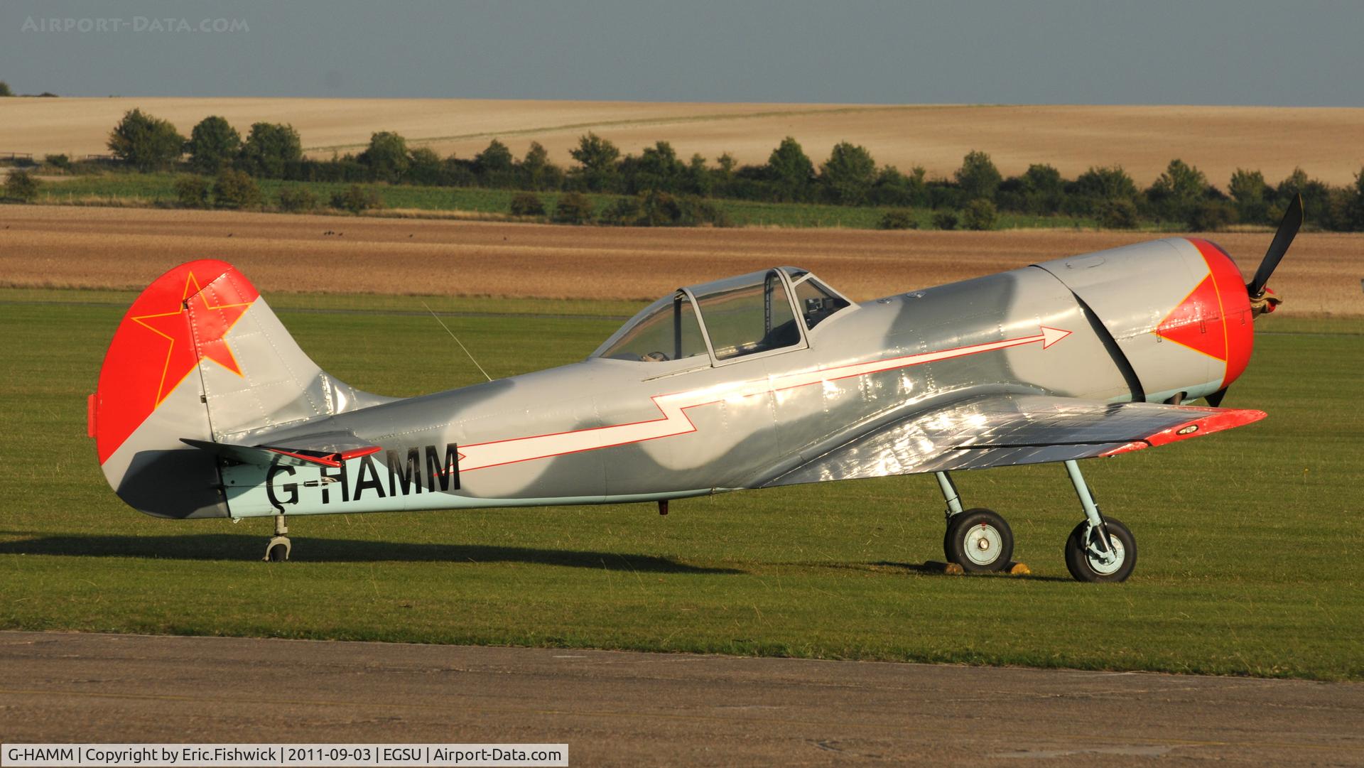 G-HAMM, 1983 Yakovlev Yak-50 C/N 832409, 2. G-HAMM - a member of the Aerostars at The Duxford Air Show, September 2011