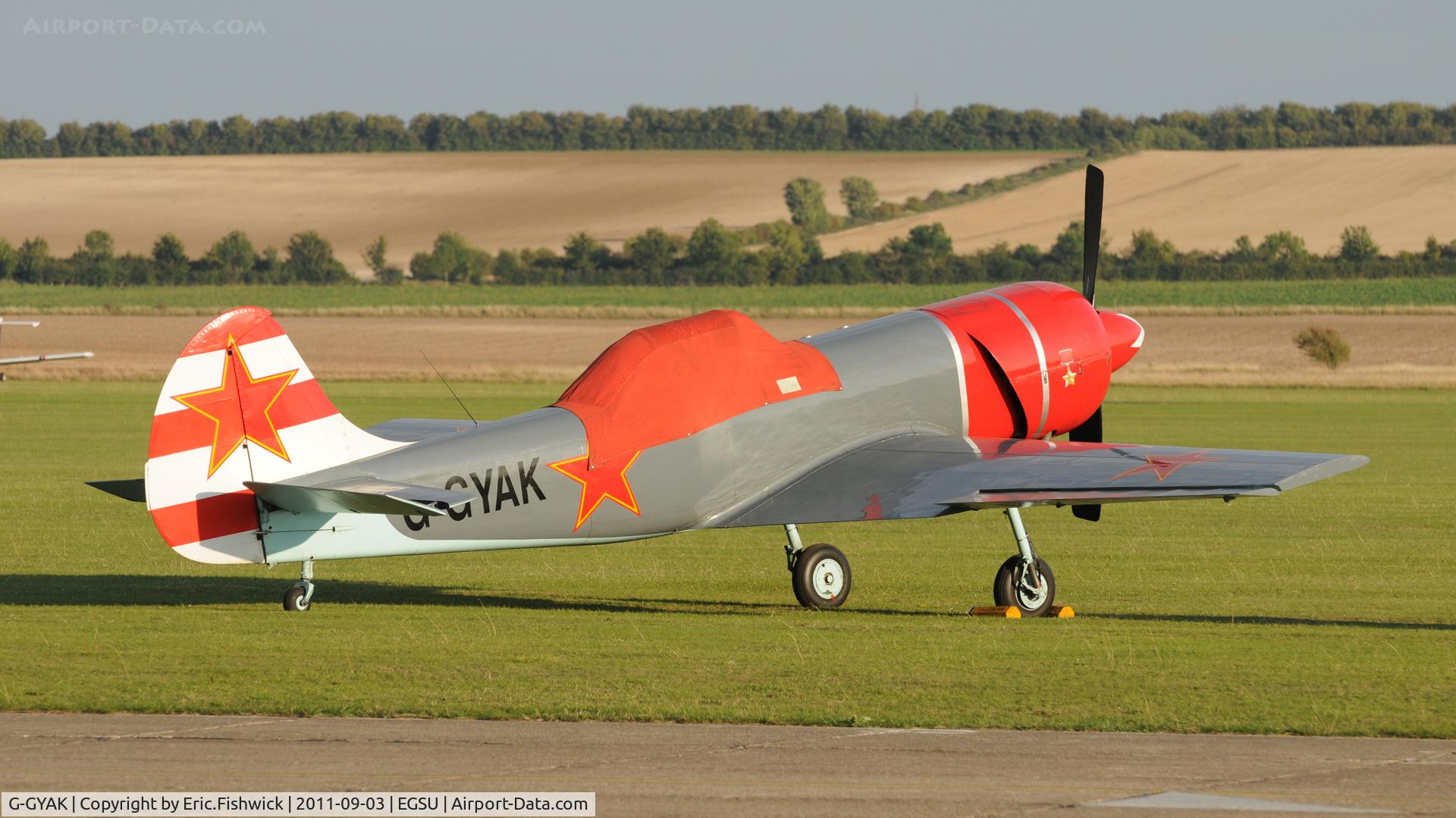 G-GYAK, 1985 Yakovlev Yak-50 C/N 852905, 2. G-GYAK - a member of the Aerostars at The Duxford Air Show, September 2011