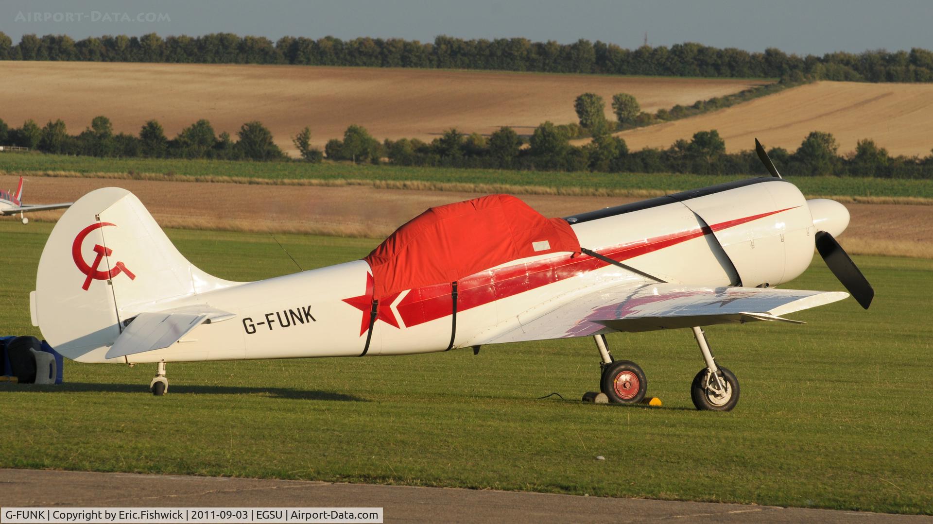 G-FUNK, 1985 Yakovlev Yak-50 C/N 852908, 2. G-FUNK - a member of the Aerostars at The Duxford Air Show, September 2011