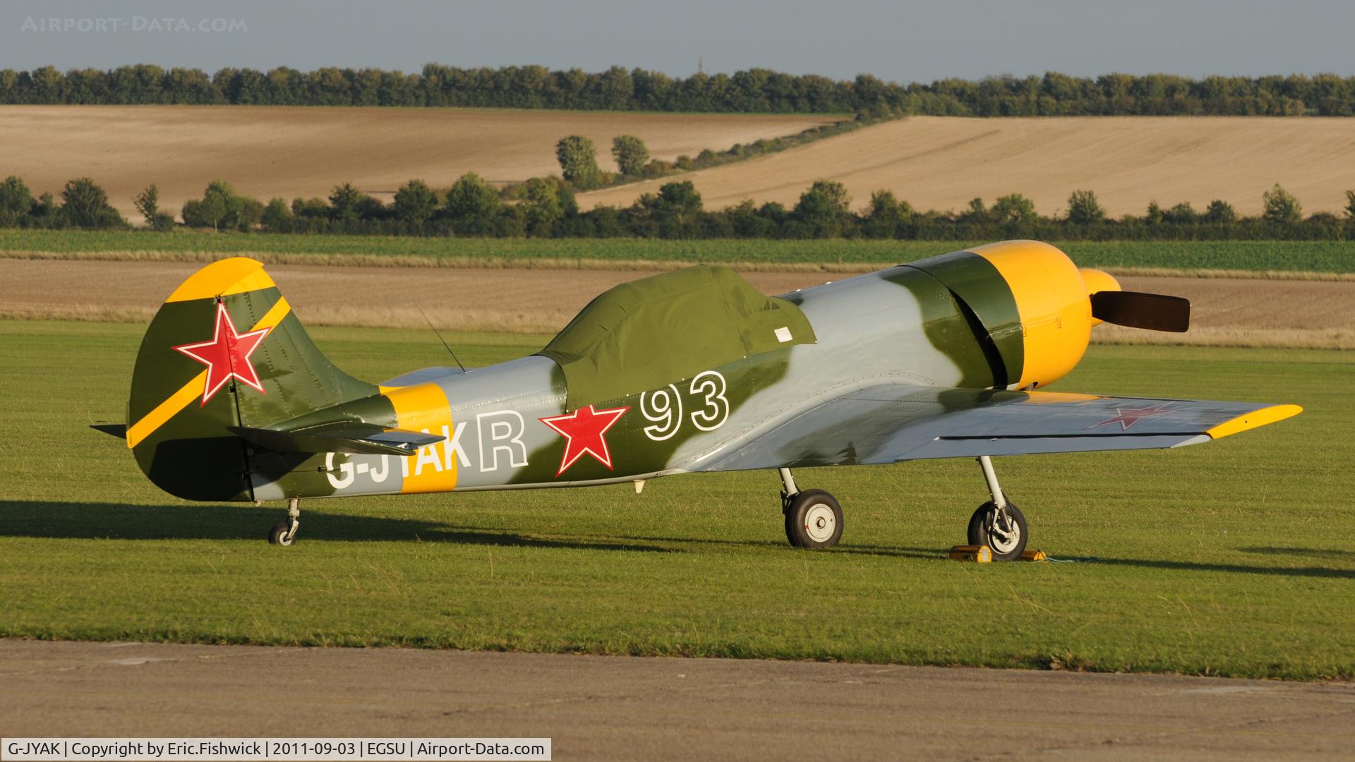 G-JYAK, 1985 Yakovlev Yak-50 C/N 853001, 2. G-JYAK - a member of the Aerostars at The Duxford Air Show, September 2011
