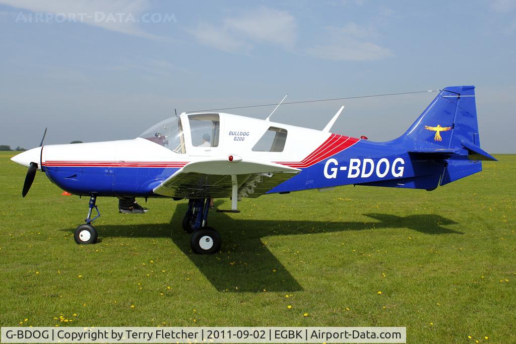 G-BDOG, 1976 Scottish Aviation Bulldog 200 C/N BH200/381, Bullfinch prototype at 2011 LAA Rally
