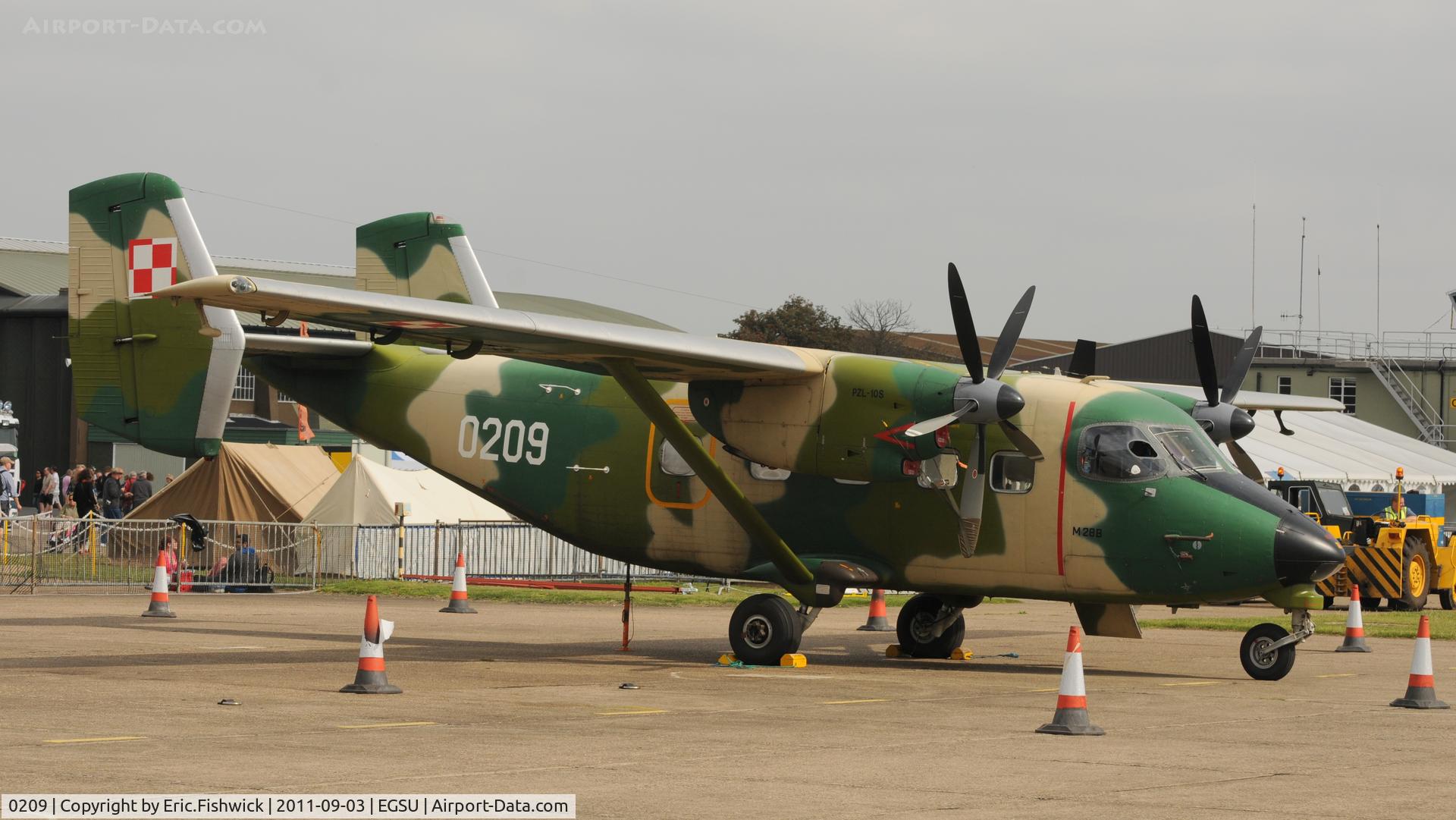 0209, PZL-Mielec M-28 Bryza BTDII C/N AJG002-09, 3. 0209 S.T.O.L. Skytruck at The Duxford Air Show, September 2011
