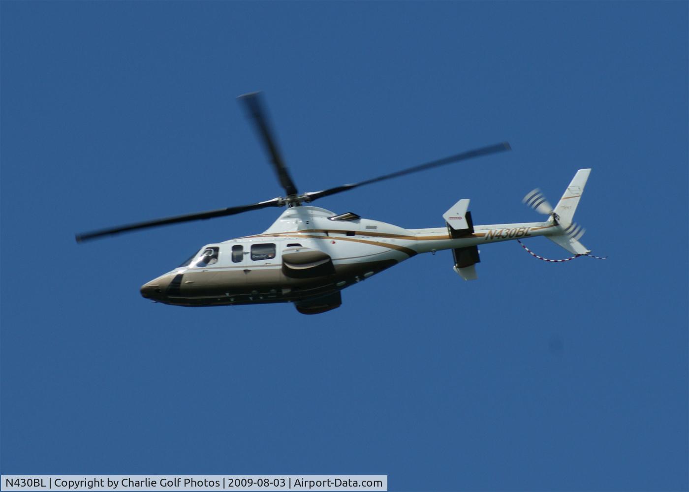 N430BL, 1997 Bell 430 C/N 49022, Siesta Key, Florida.  August 3, 2009.