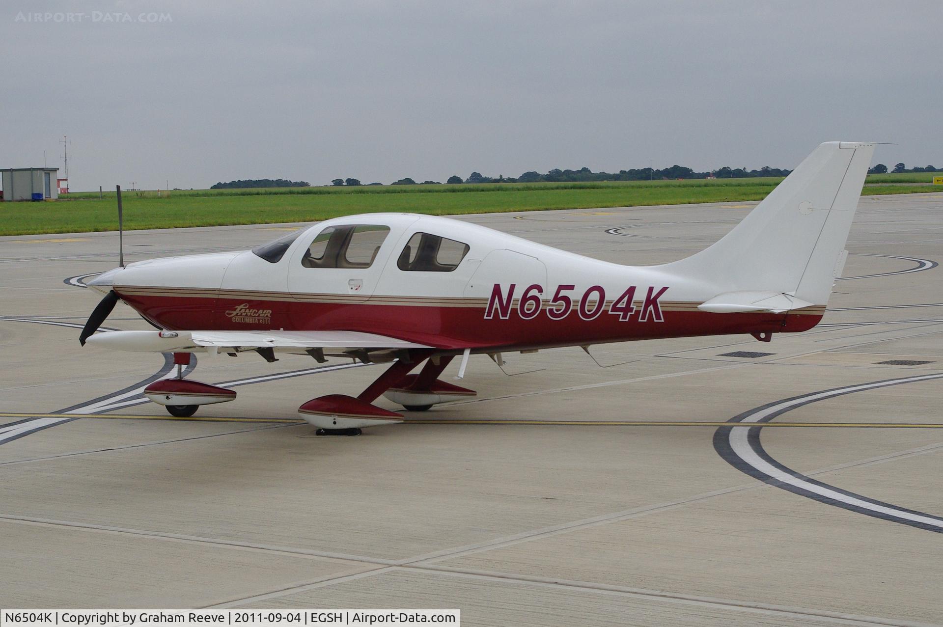 N6504K, 2003 Lancair LC-40-550FG C/N 40062, Parked at Norwich.