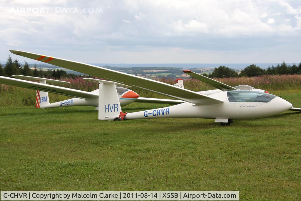 G-CHVR, Schempp-Hirth Discus b C/N 560, Schempp-Hirth Discus B at Sutton Bank, N Yorks, August, 2011.