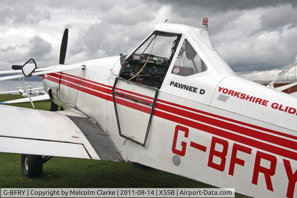 G-BFRY, 1974 Piper PA-25-260 Pawnee C/N 25-7405789, Glider tug Piper PA-25-260 Pawnee D at Sutton Bank, N Yorks, August, 2011.