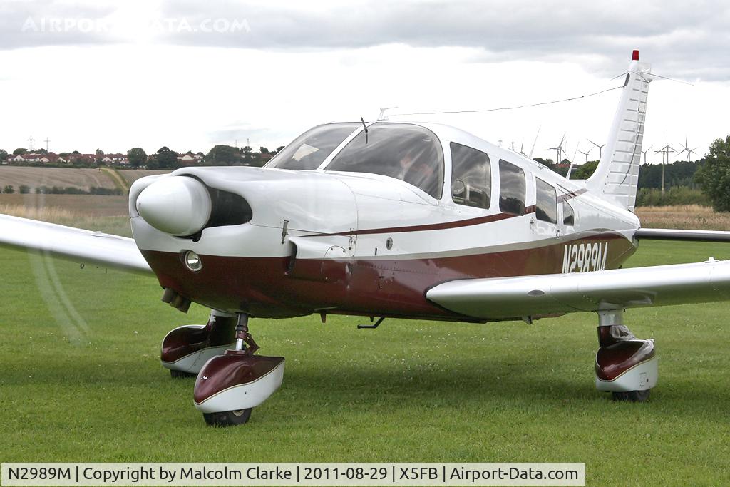 N2989M, 1977 Piper PA-32-300 Cherokee Six Cherokee Six C/N 32-7840062, Piper PA-32-300 Cherokee Six at Fishburn Airfield, UK, August 2011.
