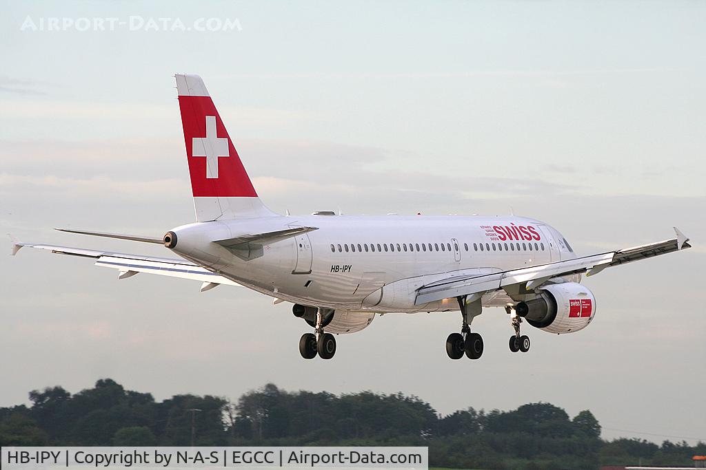 HB-IPY, 1996 Airbus A319-112 C/N 621, Landing 23R