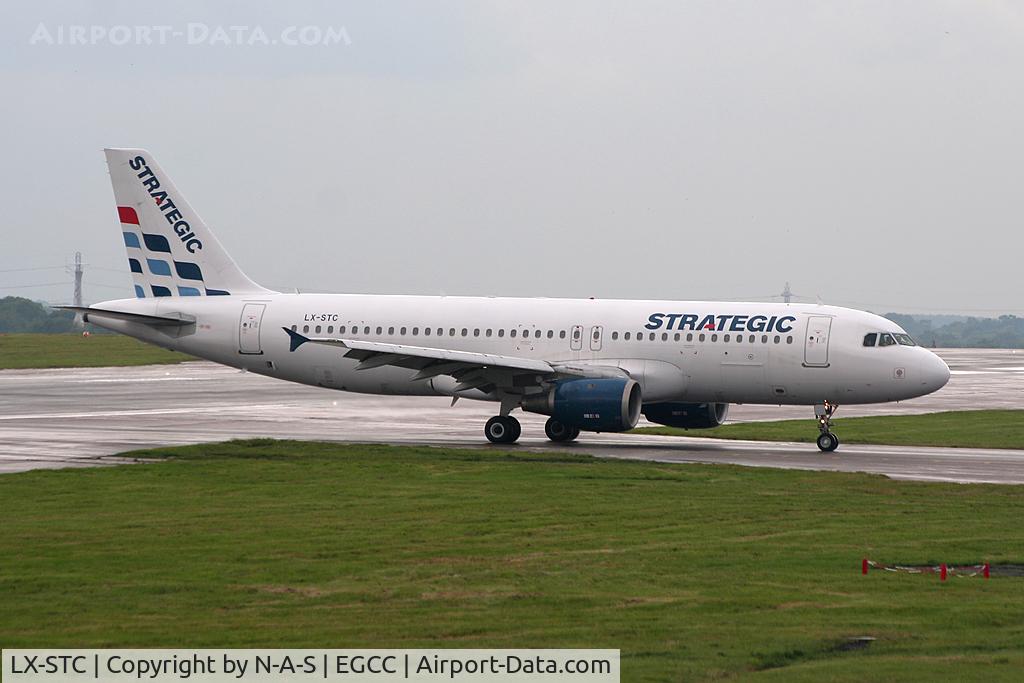 LX-STC, 1993 Airbus A320-212 C/N 420, Vacating 05L