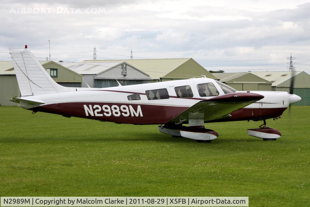 N2989M, 1977 Piper PA-32-300 Cherokee Six Cherokee Six C/N 32-7840062, Piper PA-32-300 Cherkee Six at Fishburn Airfield, August 2011.