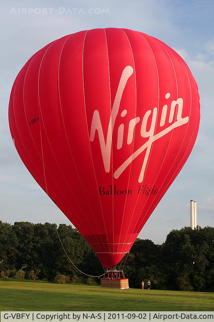 G-VBFY, Cameron Balloons Z-400 C/N 11371, Lifting off from Earlham Park, Norwich, Norfolk