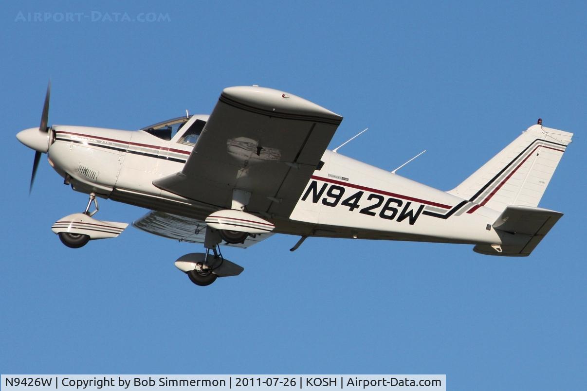N9426W, 1968 Piper PA-28-235 Pathfinder C/N 28-11129, Departing Airventure 2011.