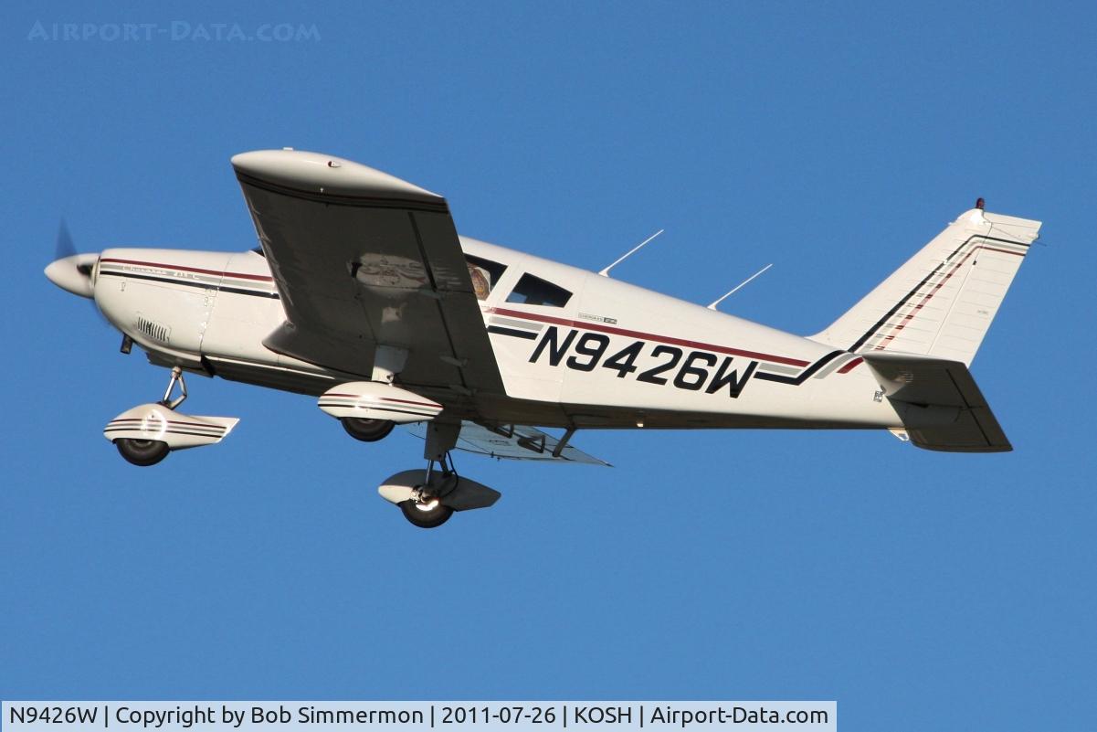 N9426W, 1968 Piper PA-28-235 Pathfinder C/N 28-11129, Departing Airventure 2011.