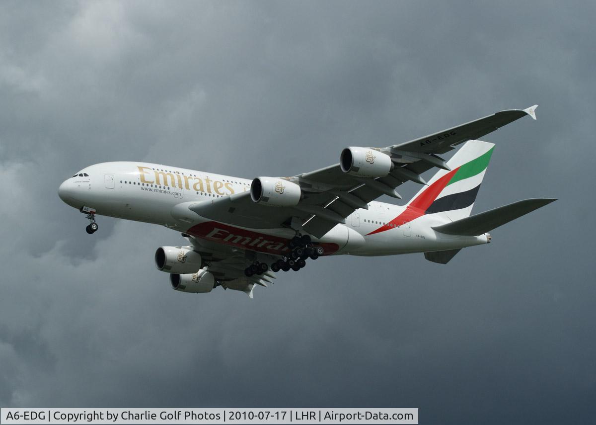 A6-EDG, 2009 Airbus A380-861 C/N 023, London-Heathrow, UK   July 17, 2010