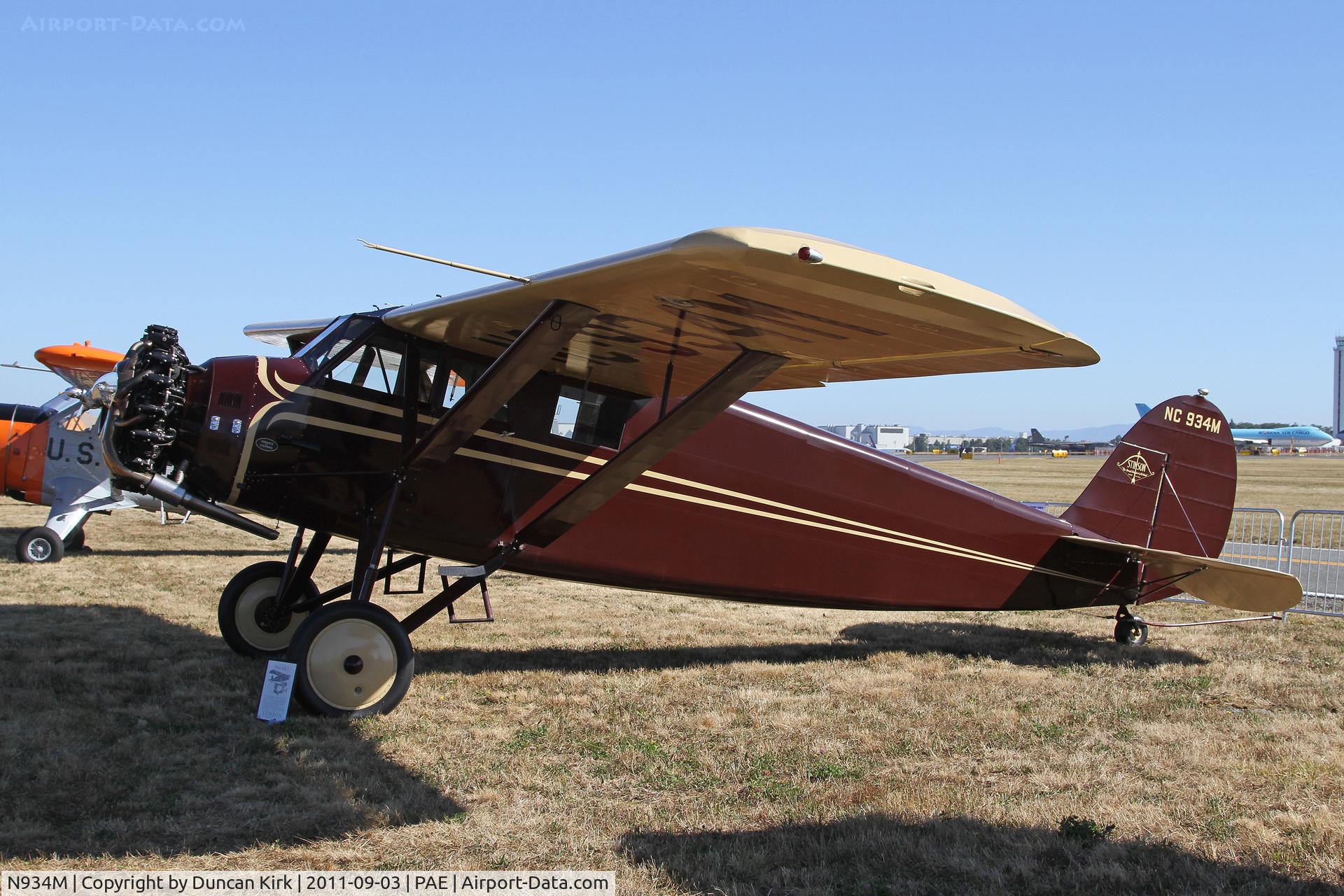 N934M, 1930 Stinson SM-8A Junior C/N 4107, A couple of Stinson's attended the Vintage Aircraft Day