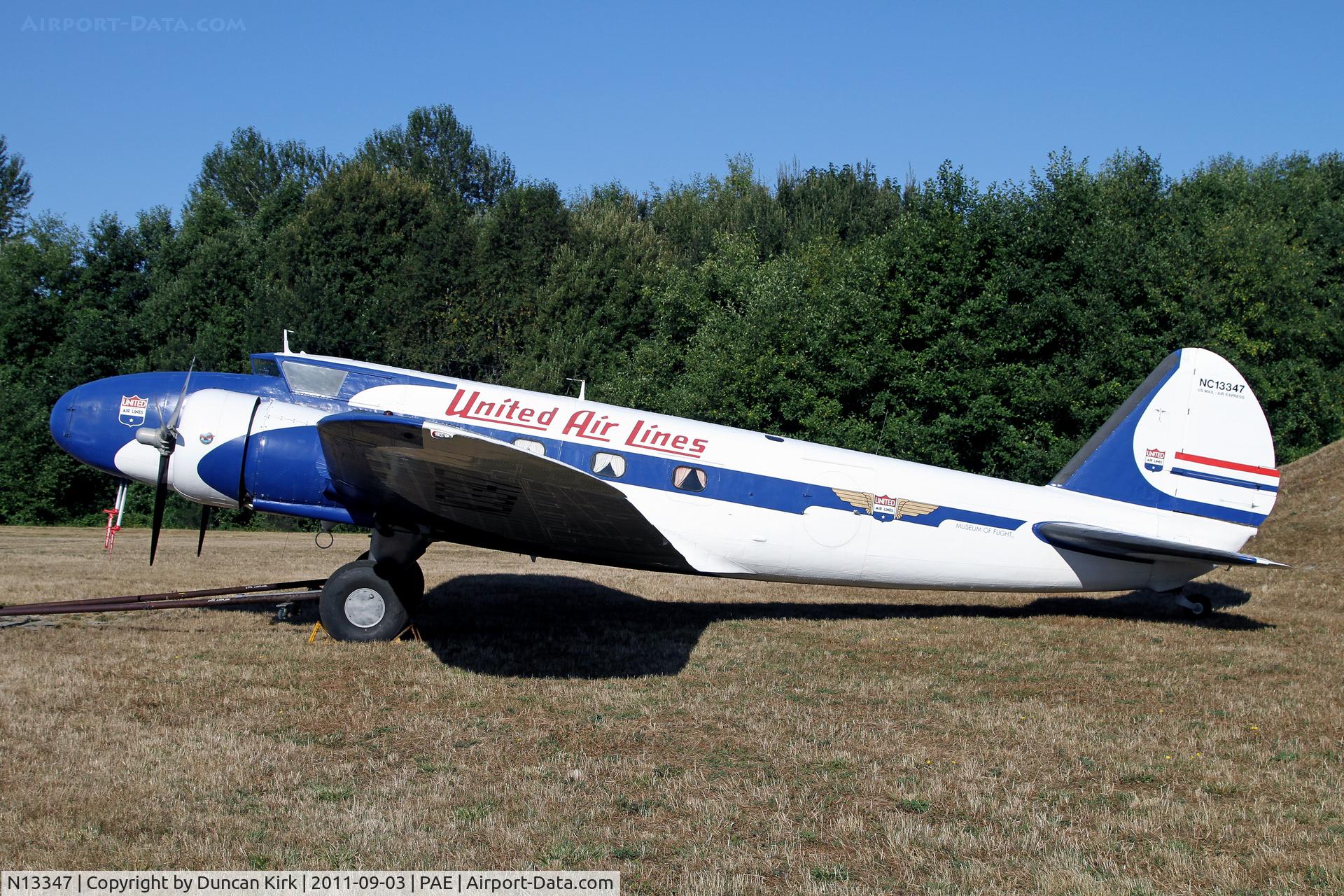 N13347, 1933 Boeing 247D C/N 1729, Unfortunately this Boeing beauty no longer flies