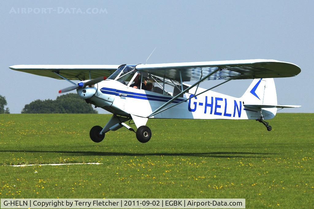 G-HELN, 1958 Piper L-21B Super Cub (PA-18-135) C/N 18-3400, Arriving at 2011 LAA Rally