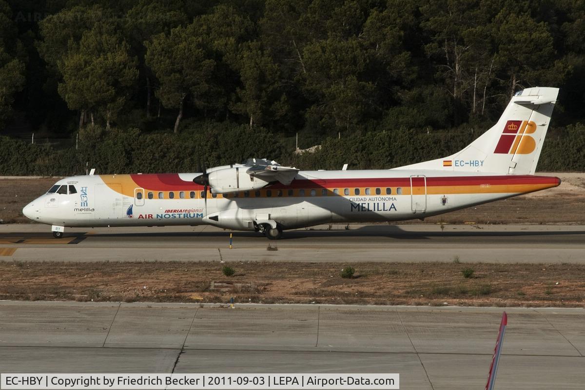 EC-HBY, 1999 ATR 72-212A C/N 578, taxying to the gate