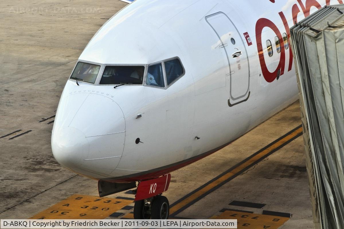 D-ABKQ, 2011 Boeing 737-86J C/N 37760, parked at the gate
