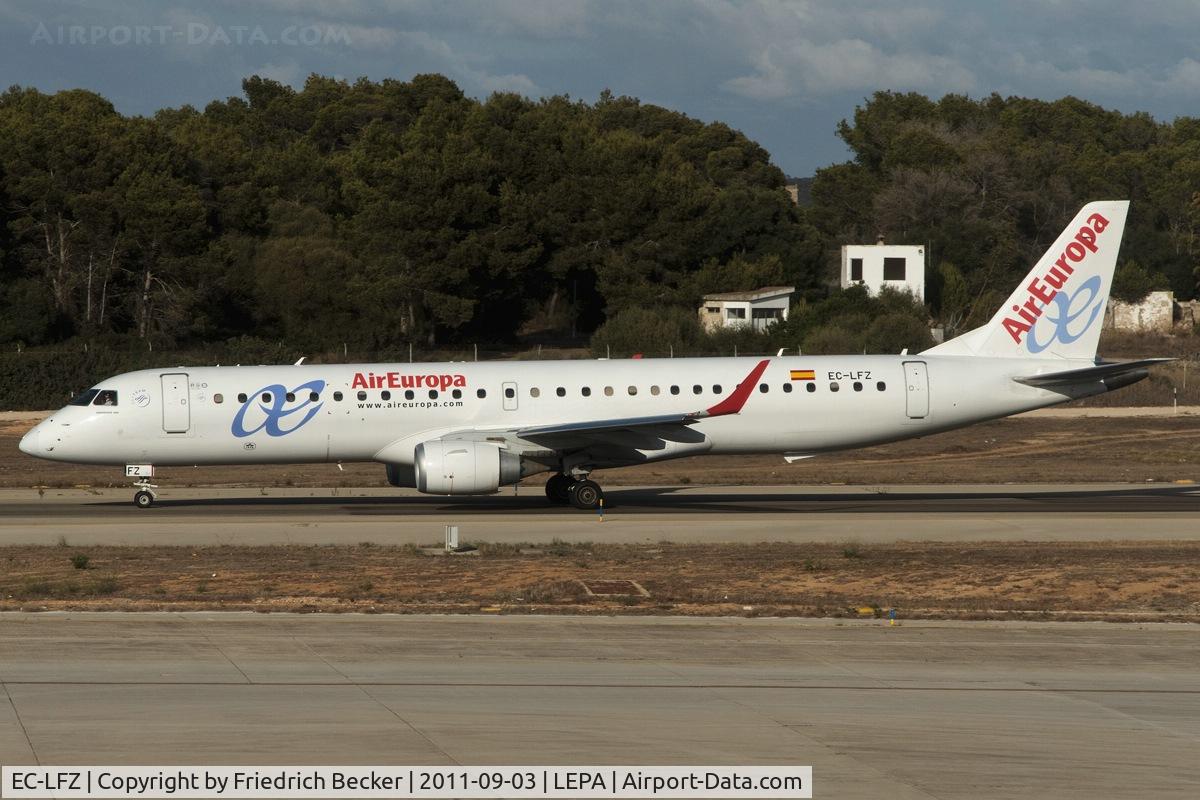 EC-LFZ, 2010 Embraer 195LR (ERJ-190-200LR) C/N 19000357, taxying to the active