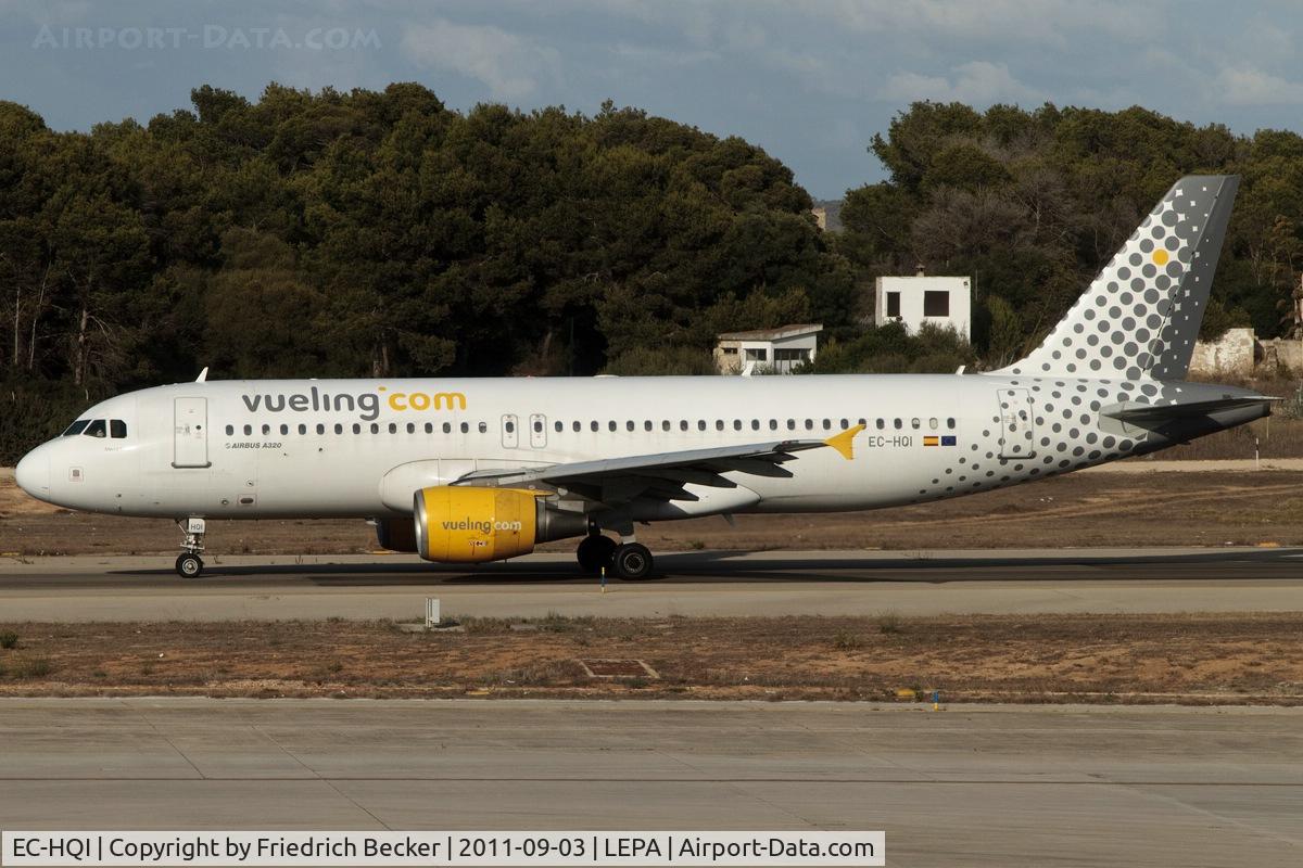 EC-HQI, 2001 Airbus A320-214 C/N 1396, taxying to the active