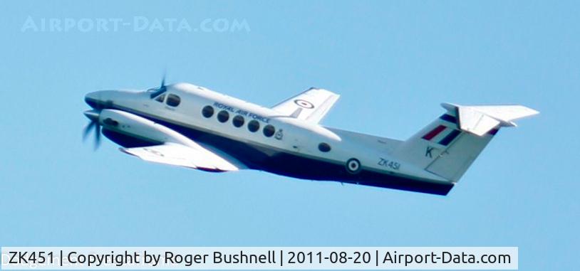ZK451, 2003 Raytheon B200 King Air C/N BB-1830, Bournemouth Airshow