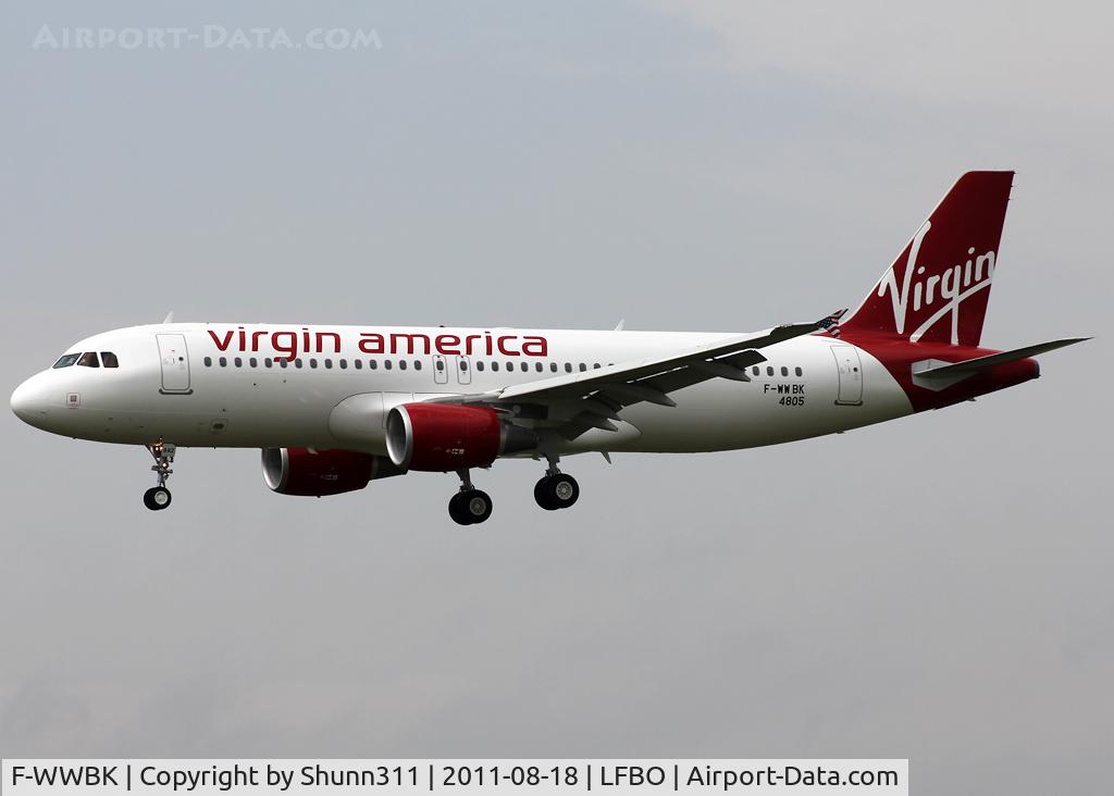 F-WWBK, 2011 Airbus A320-214 C/N 4805, C/n 4805 - To be N842VA