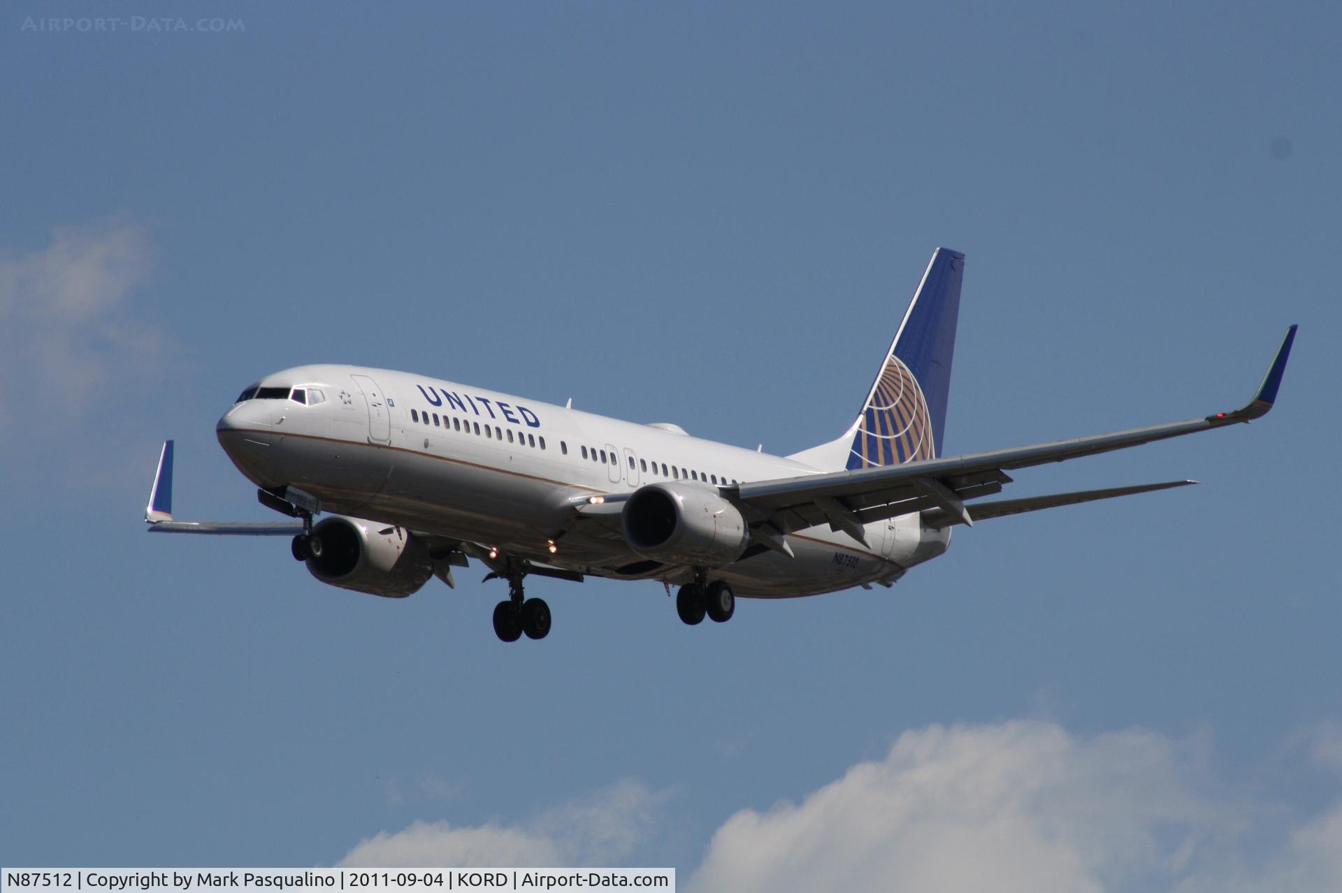 N87512, 2008 Boeing 737-824 C/N 33458, Boeing 737-800