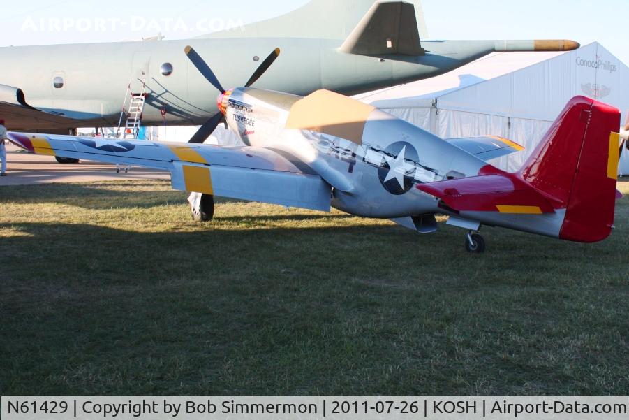 N61429, 1942 North American P-51C Mustang C/N 103-26199, On display at Airventure 2011.