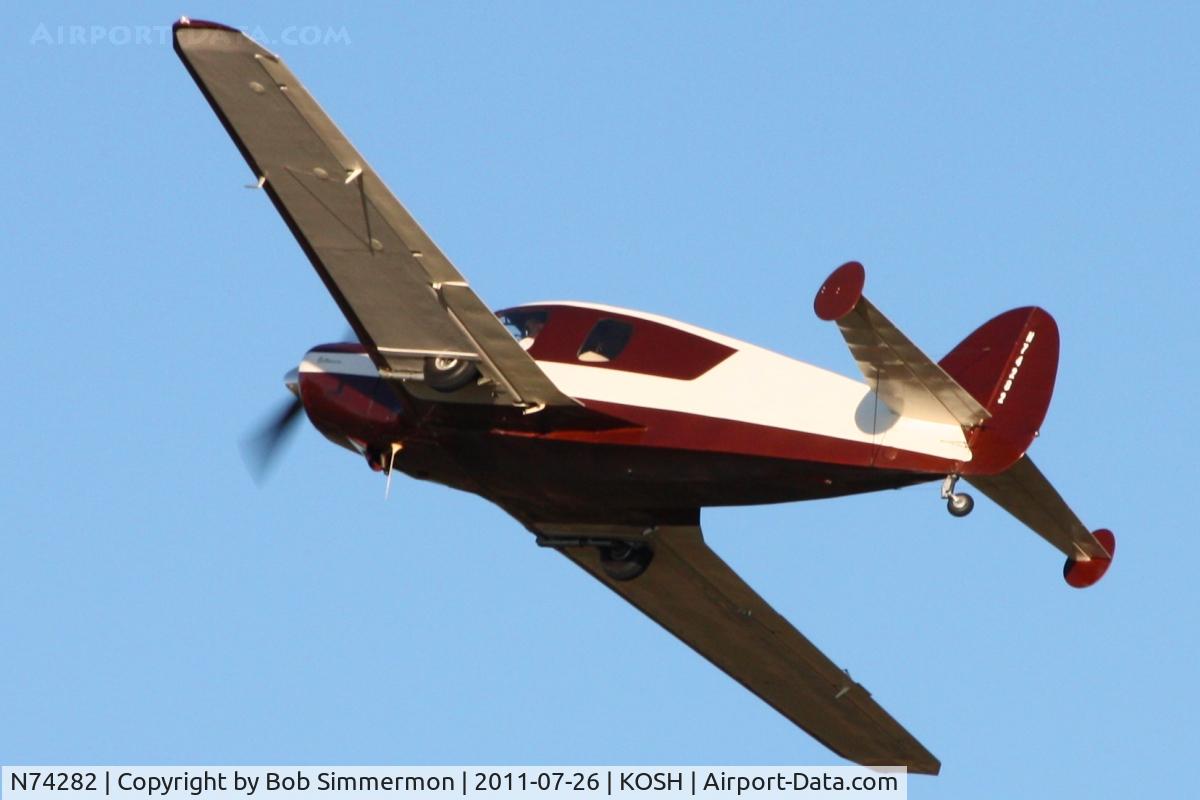 N74282, 1946 Bellanca 14-13-2 Cruisair Senior C/N 1395, Departing Airventure 2011.