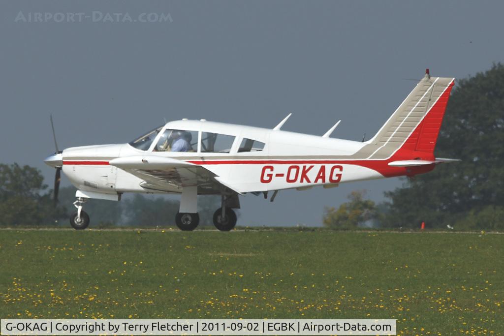 G-OKAG, 1967 Piper PA-28R-180 Cherokee Arrow C/N 28R-30075, At 2011 LAA Rally