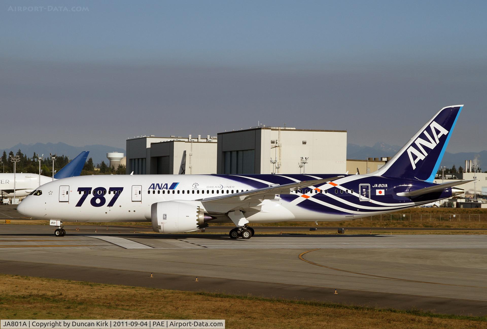 JA801A, 2011 Boeing 787-8 Dreamliner C/N 34488, The first B.787 to be delivered to a customer following a test flight
