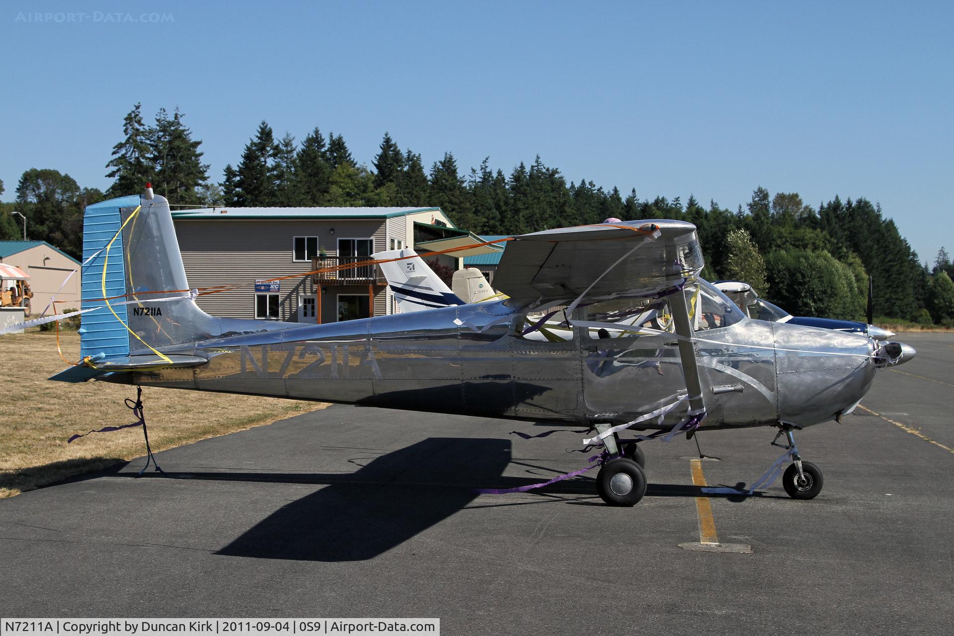 N7211A, 1956 Cessna 172 C/N 29311, A wedding had recently taken place and the aircraft had been duly decorated!