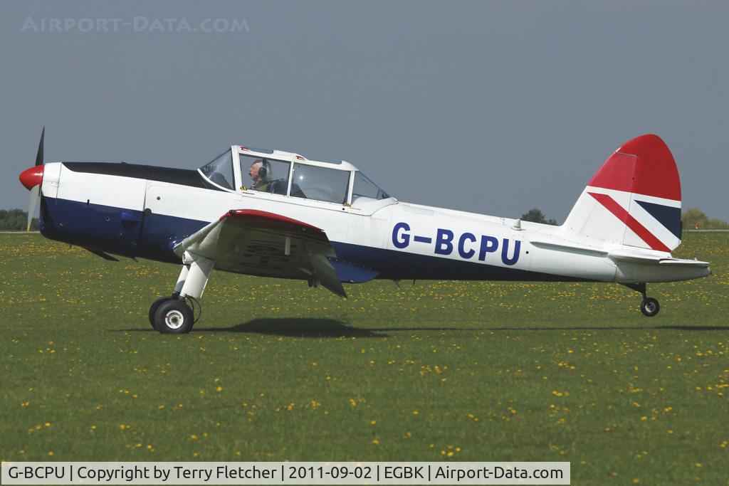 G-BCPU, 1953 De Havilland DHC-1 Chipmunk T.10 C/N C1/0839, At 2011 LAA Rally