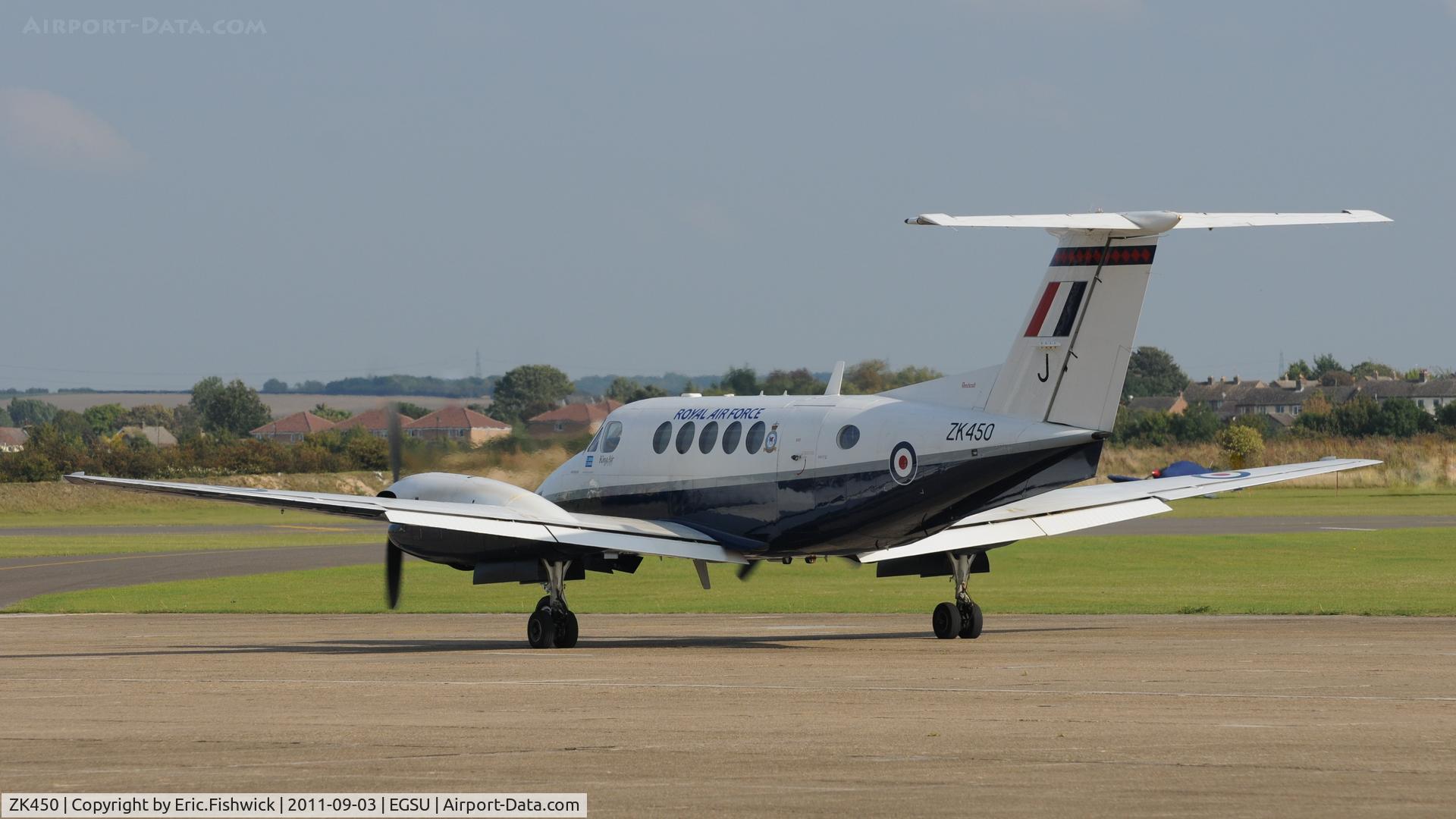 ZK450, 2003 Raytheon B200 King Air C/N BB-1829, 1. ZK450 at The Duxford Air Show, September 2011.
