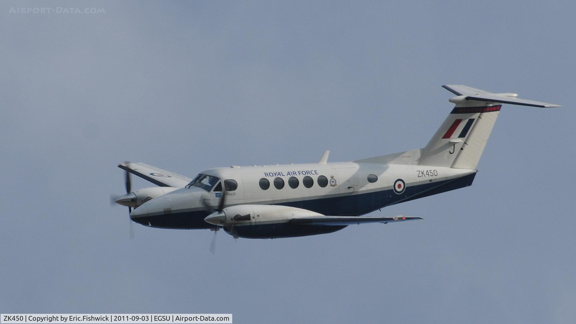 ZK450, 2003 Raytheon B200 King Air C/N BB-1829, 4. ZK450 at The Duxford Air Show, September 2011.