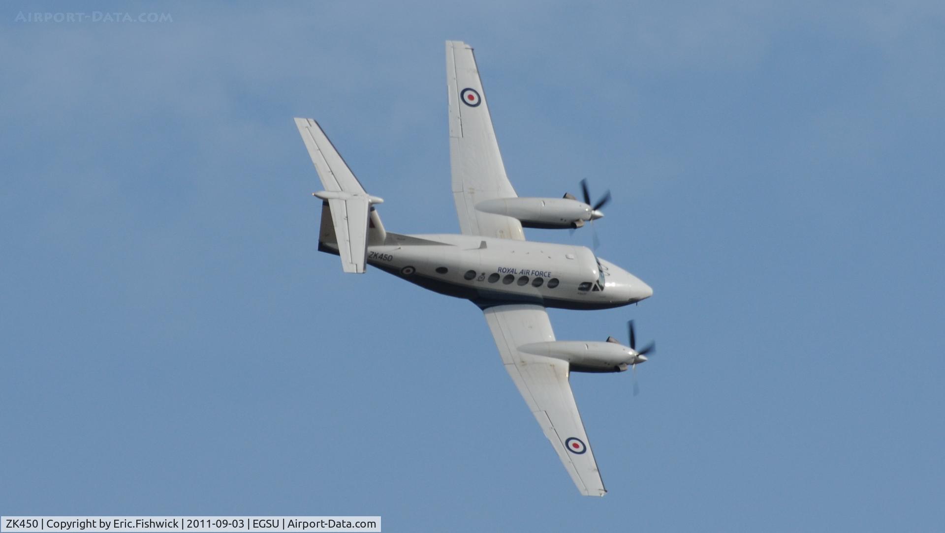 ZK450, 2003 Raytheon B200 King Air C/N BB-1829, 4. ZK450 at The Duxford Air Show, September 2011.