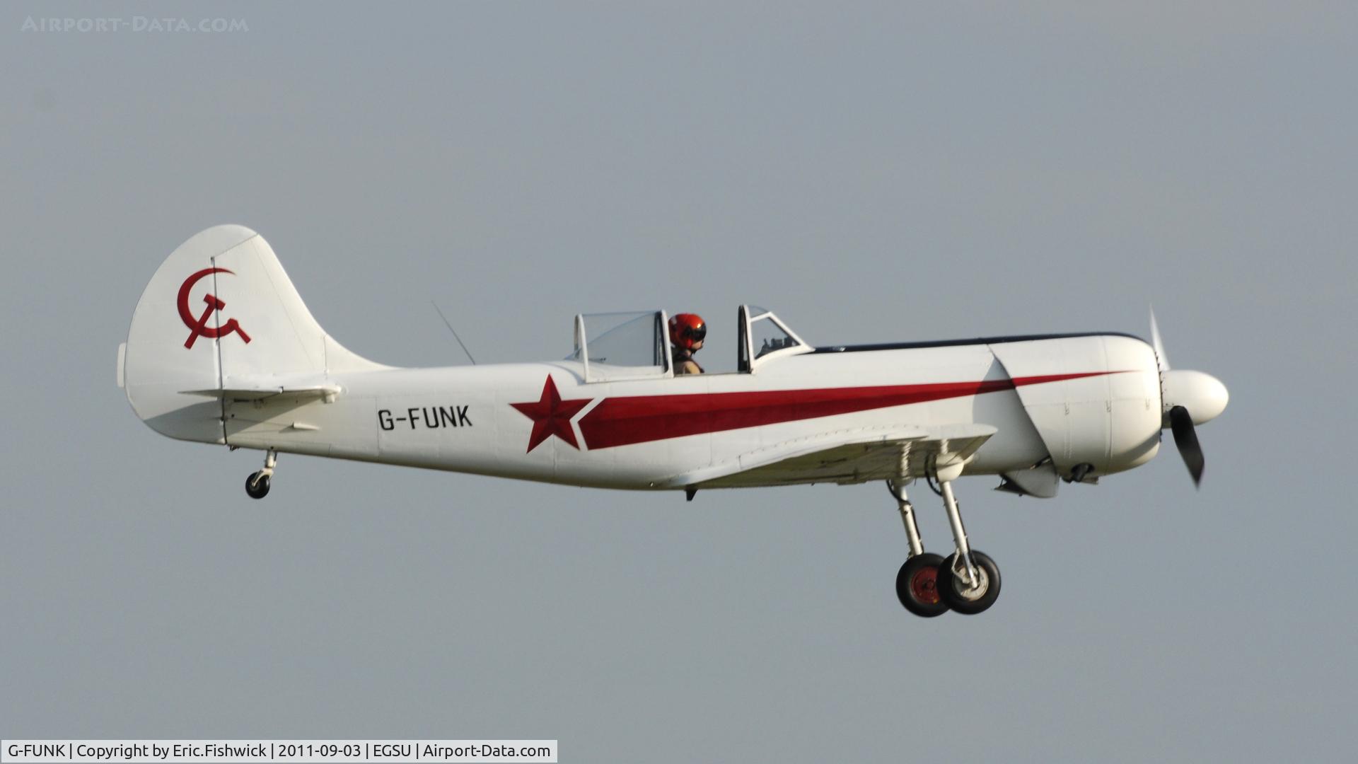 G-FUNK, 1985 Yakovlev Yak-50 C/N 852908, 4. G-FUNK at The Duxford Air Show, September 2011.
