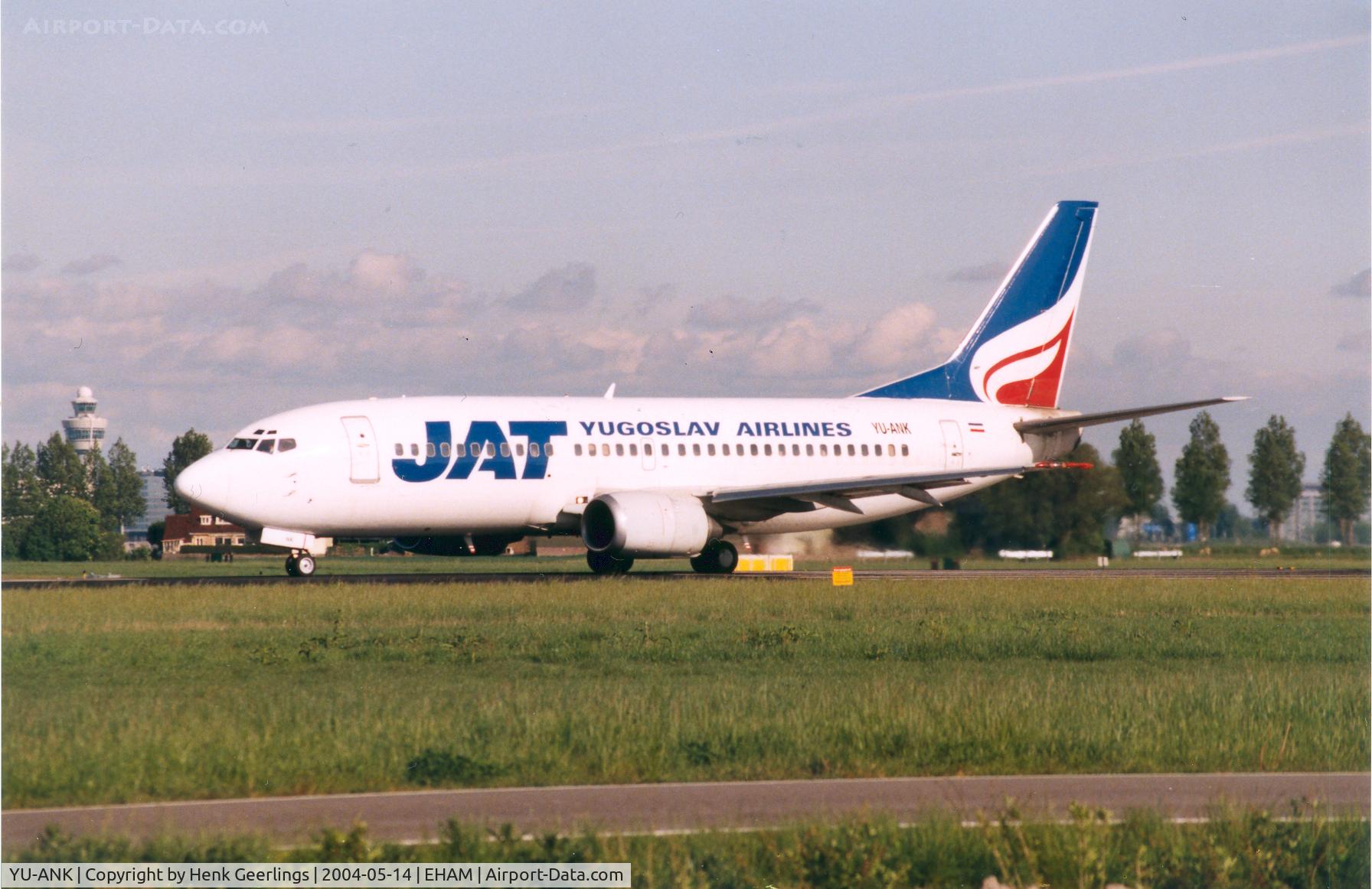 YU-ANK, 1986 Boeing 737-3H9 C/N 23715, JAT