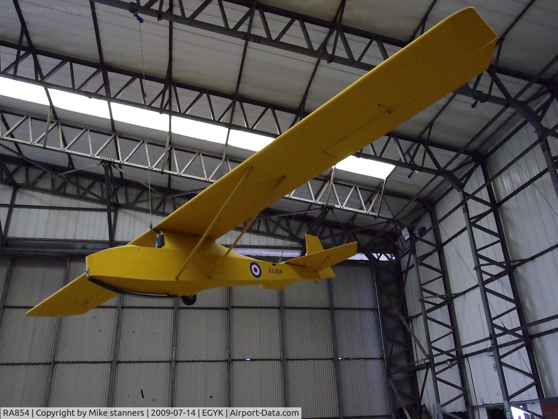 RA854, Slingsby T-7 Cadet TX1 C/N Not found RA854, Cadet TX.1 On display at the Yorkshire air museum,Elvington