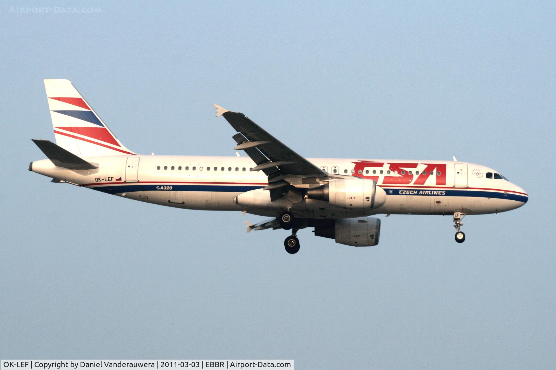 OK-LEF, 2006 Airbus A320-214 C/N 2758, Early arrival of flight OK630 to RWY 02