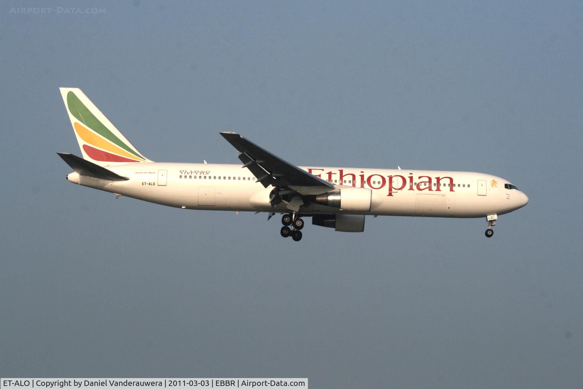 ET-ALO, 2004 Boeing 767-360/ER C/N 33768, Arrival of flight ET704 to RWY 02