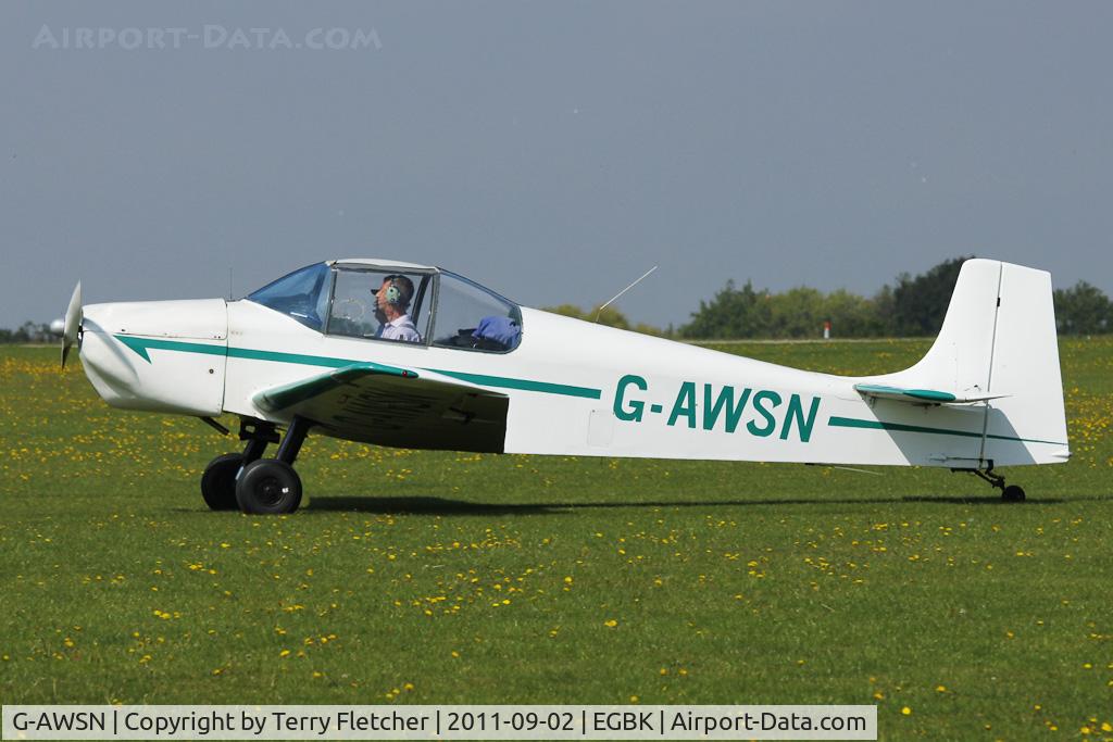 G-AWSN, 1968 Rollason Druine D-62B Condor C/N RAE/632, At 2011 LAA Rally