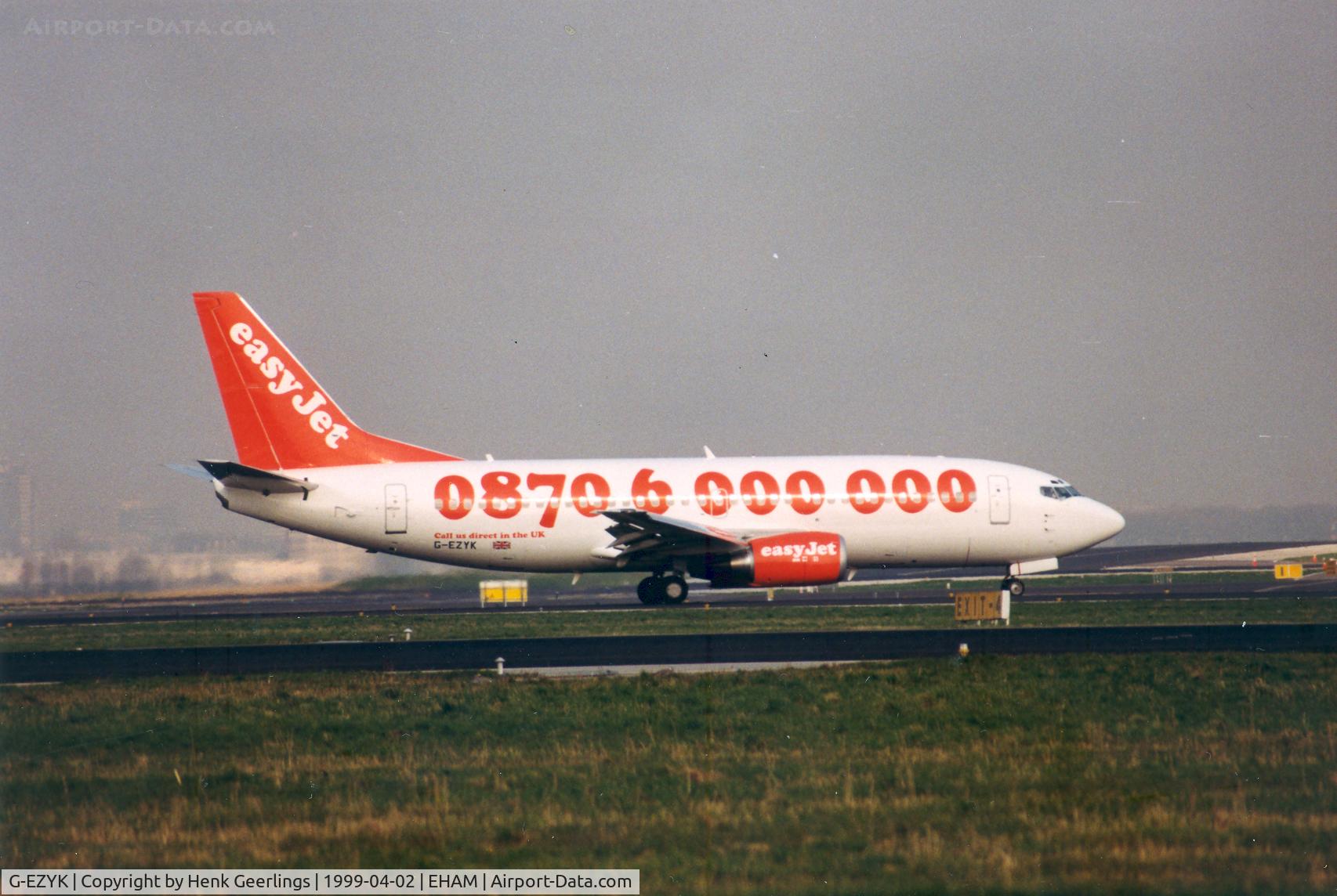 G-EZYK, 1998 Boeing 737-33V C/N 29335, EasyJet , spcl cs 0870 6 000 000