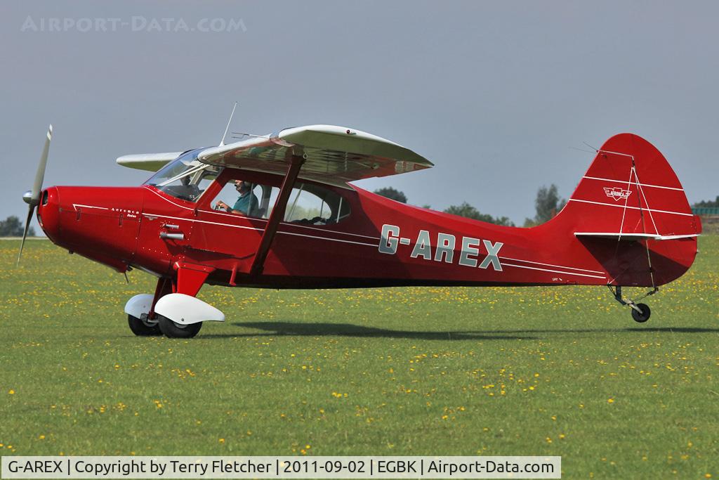 G-AREX, 1948 Aeronca 15AC Sedan C/N 15AC-61, At 2011 LAA Rally