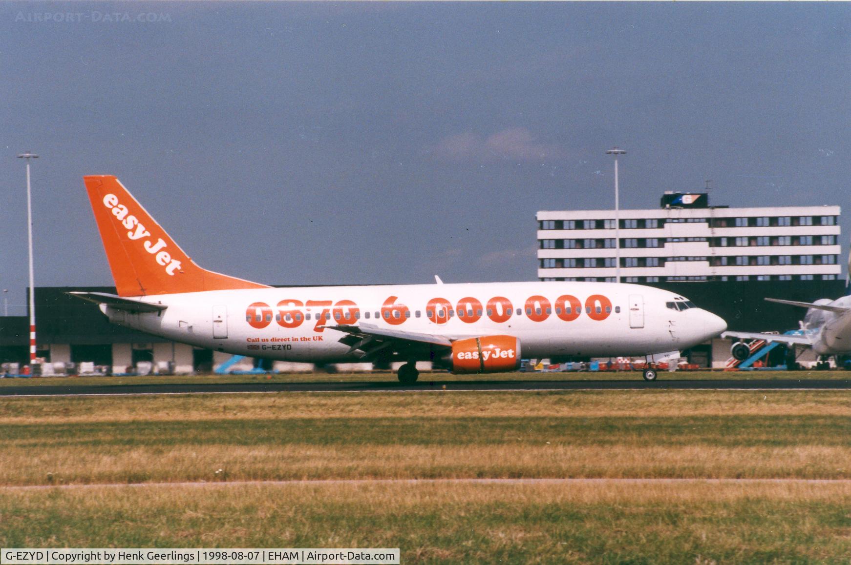 G-EZYD, 1989 Boeing 737-3M8 C/N 24022, EasyJet , spcl cs 0870 6 000 000