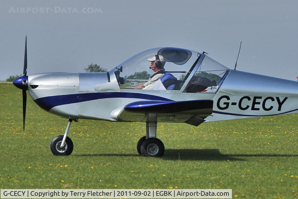 G-CECY, 2006 Aerotechnik EV-97 Eurostar C/N PFA 315-14551, At 2011 LAA Rally