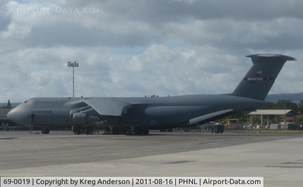 69-0019, 1969 Lockheed C-5A Galaxy C/N 500-0050, Lockheed C-5A Galaxy at Hickam AFB.
