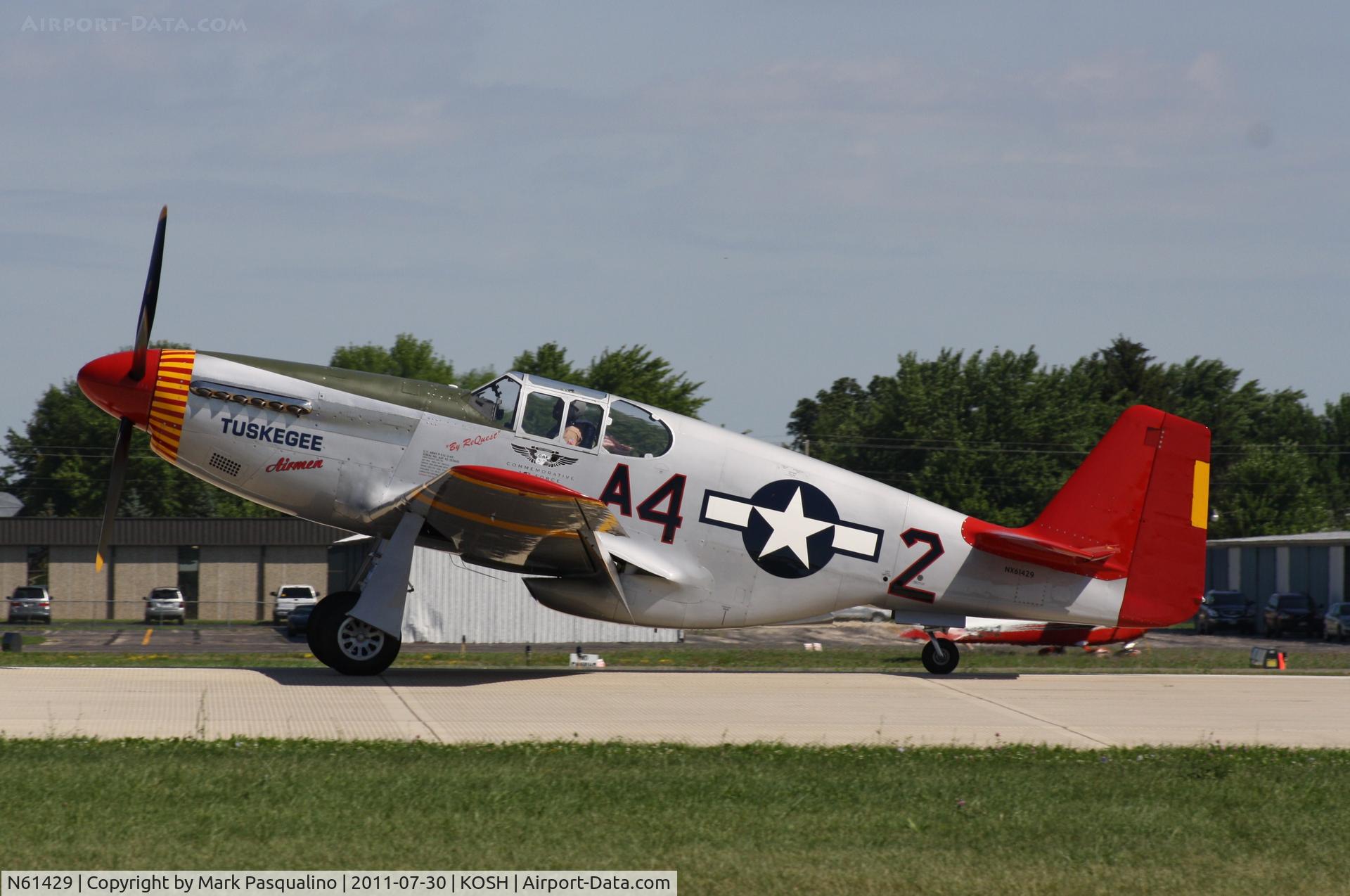 N61429, 1942 North American P-51C Mustang C/N 103-26199, North American P-51C